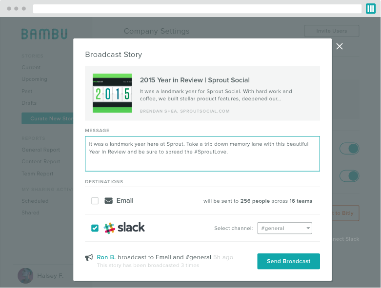 bambu slack integration screenshot 2